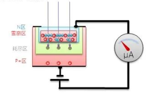 偏置电压提高雪崩区的电场