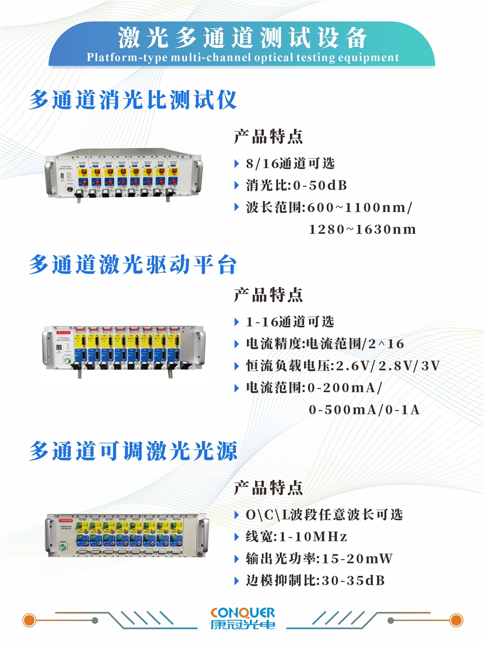 激光多通道测试设备海报图 激光多通道测试设备海报图