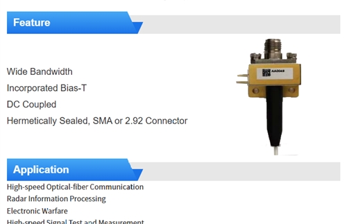 Introduce InGaAs photodetector
