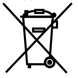 不要将该装置丢弃在垃圾箱标志图