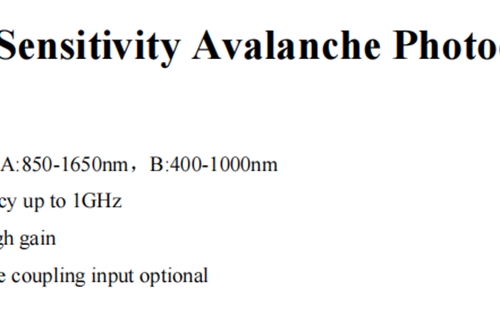 Avalanche photodetector: Captures clear light signals