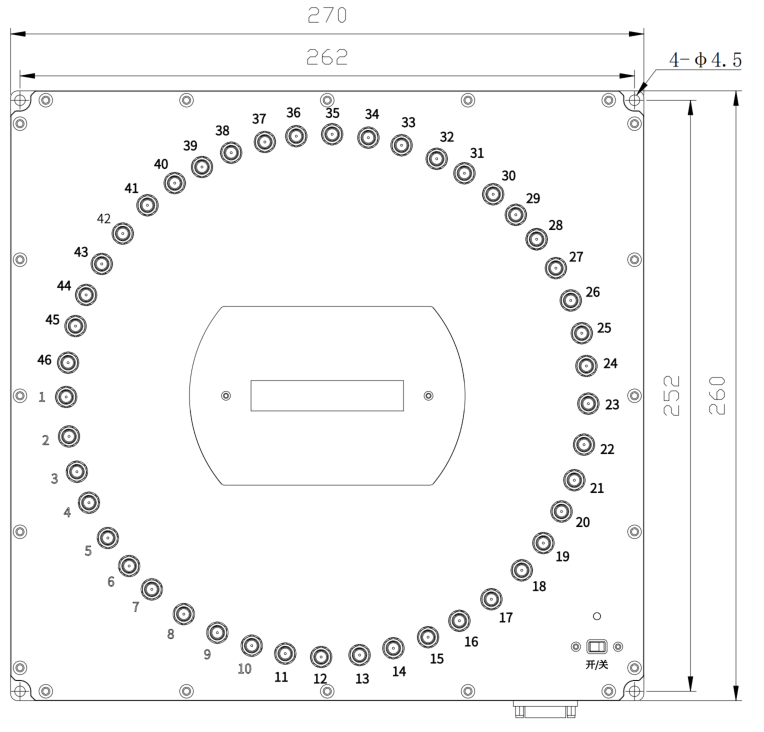 阵列探测器驱动模块结构尺寸图1